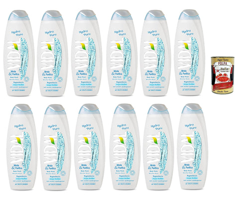 Italian Gourmet E.R. Duschgel Vidal Bagnoschiuma Hydra Pure Schaumbäder Bades bath shower foam 12x 500 ml Pflege und Reinigung des Körpers + Italian Gourmet polpa 400g 8032804040014
