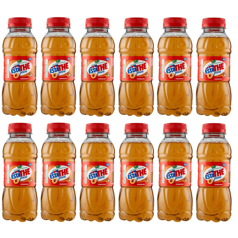 Ferrero ESTATHE Eistee Pfirsich The' Pesca Einweg PET Flasche Tea The Erfrischungsgetränk 12x330ml Original italienisch