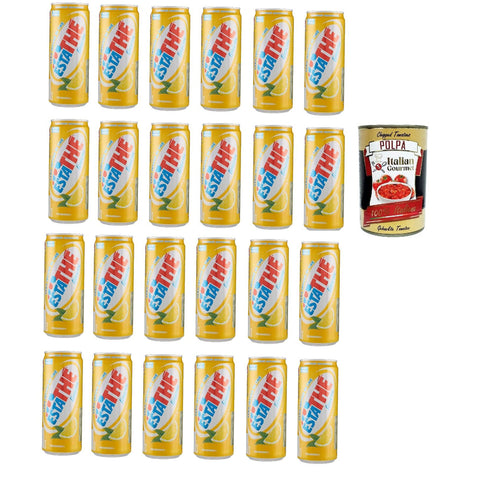 Ferrero Eistee Zitrone The' Limone Dose ESTATHE tea the erfrischend 24x 330 ml inkl. Italian Gourmet polpa 400g Original italienisch