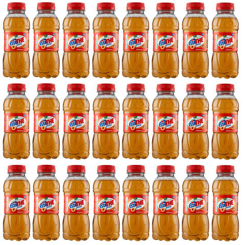 Ferrero ESTATHE Eistee Pfirsich The' Pesca Einweg PET Flasche Tea The Erfrischungsgetränk 24x330ml Original italienisch