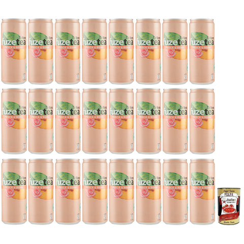 Fuze tea Pesca, Schwarzer Tee Pfirsich und Rosen Eistee 24x330ml Original italienisch Getränk