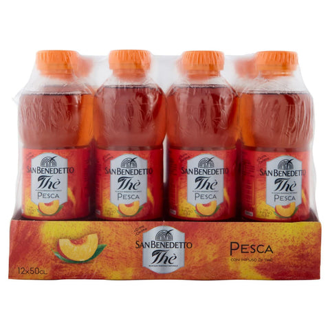 San Benedetto The Pesca Eistee erfrischend Pfirsich 24x 500 ml inkl. Italian Gourmet polpa 400g Original italienisch