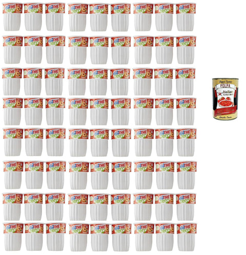 Italian Gourmet E.R. Eistee ESTATHE Thè Pesca zero 72x 20cl, Eistee The' Pfirsich ohne Zucker, ice tea erfrischend, Ohne Konservierungsstoffe und künstliche Farbstoffe, no sugar tea + Italian Gourmet polpa 400g 8032804040014