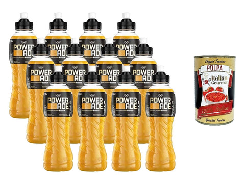 Italian Gourmet E.R. Eiweißgetränke Powerade Golden Mango isotonisches Sportgetränk. 12 x 500ml + Italian Gourmet polpa 400g 8032804040014