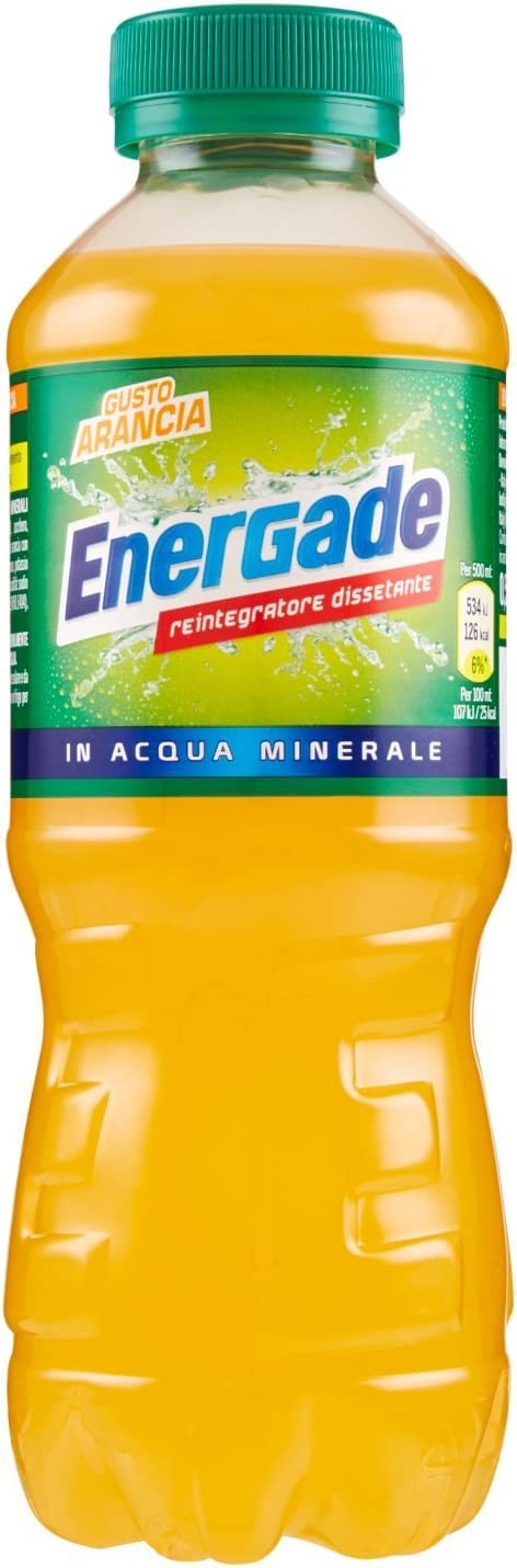 Italian Gourmet E.R. Energy Drinks 12x Energade Arancia Bevanda energetica Energiegetränk orange 0,5 lt 8014396000560