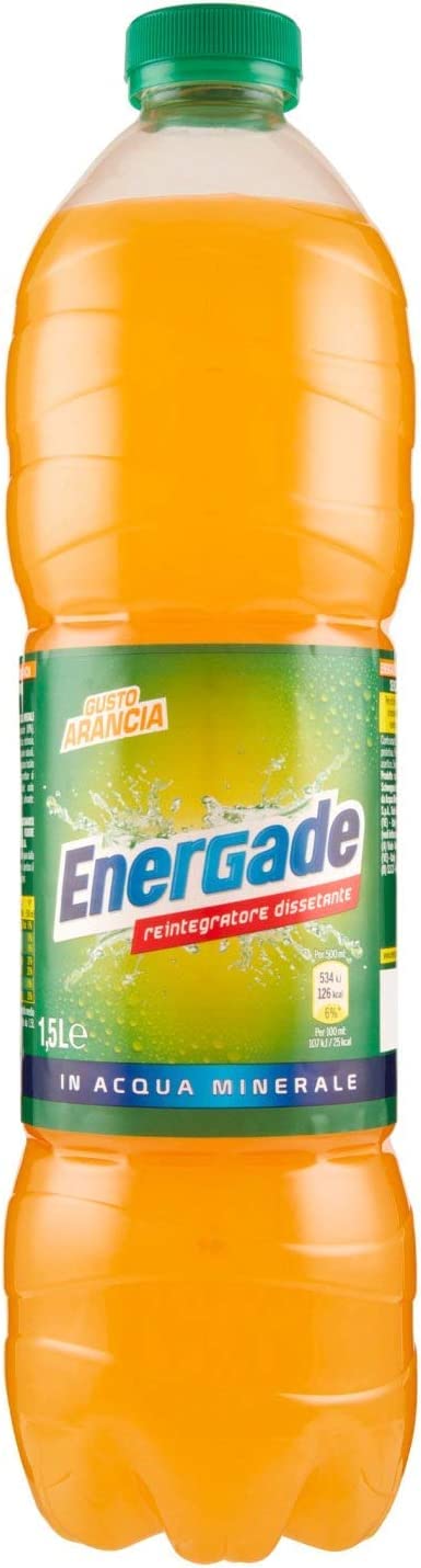 Italian Gourmet E.R. Energy Drinks 12x Energade Arancia Bevanda energetica Energiegetränk orange 1,5 lt 8014396000676