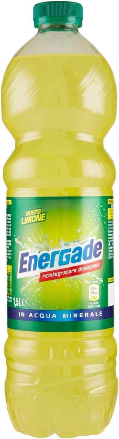 Italian Gourmet E.R. Energy Drinks 12x Energade Limone Bevanda energetica Zitronen-Energy-Drink 1,5 lt 8014396000669