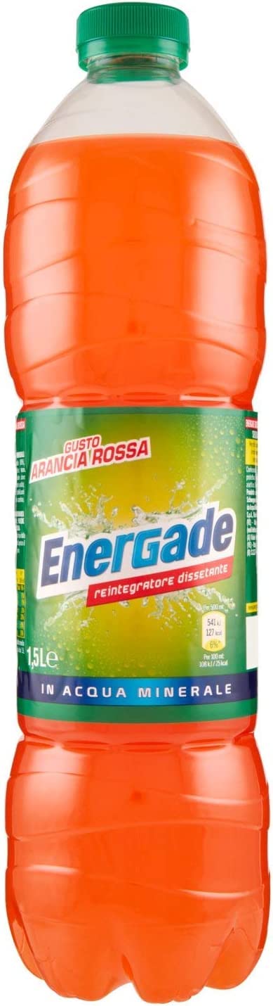 Energade Arancia Rossa Bevanda energetica rotes orange Energiegetränk 1, 5 lt 6x Original italienisch