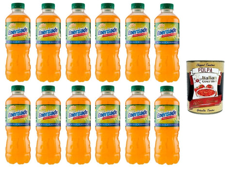Energade Reintegratore Energade - Reintegratore di sali minerali gusto Arancia Mineralsalz - Ergänzungsmittel mit Orangengeschmac 12x50cl inkl. Italian Gourmet polpa 400g Original italienisch
