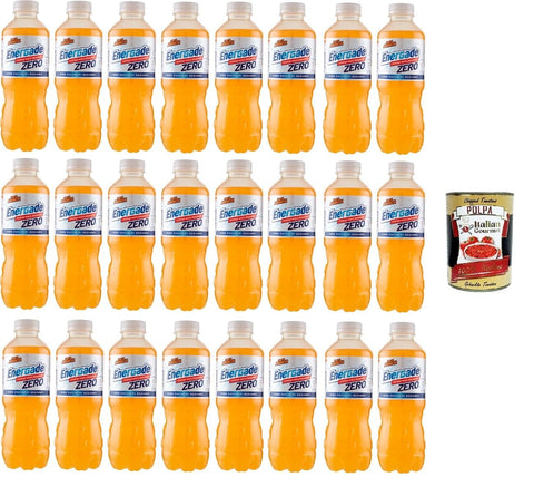 Energade Reintregatore Energade - Reintregatore di sali minerali zero Zuccheri aggiunti Gusto Arancia Mineralsalz - Ergänzungsmittel Ohne Zuckerzusatz. Orangengeschmack 24x50cl inkl. Italian Gourmet polpa 400g Original italienisch