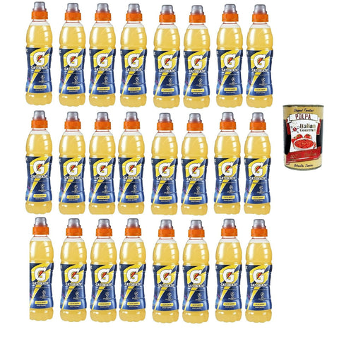 Energy sport drink Limone Bevanda energetica Energiegetränk Zitrone, lemon energy sport drink 24x 50 cl Original italienisch inkl. Italian Gourmet Polpa 400g