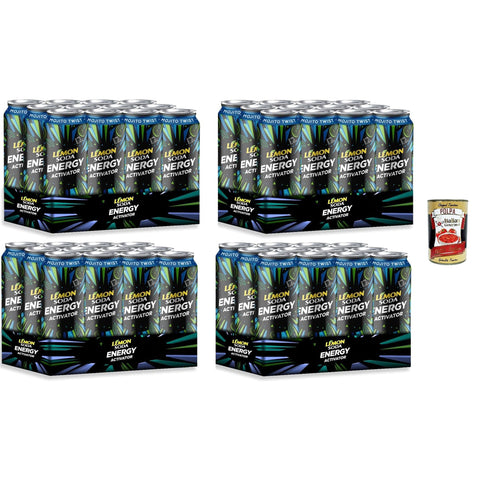 Lemonsoda Energy Activator - Geschmack MOJITO TWIST 48x 330 ml inkl. Italian Gourmet polpa 400g Original italienisch