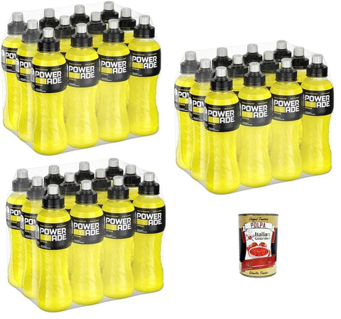 Italian Gourmet E.R. Energy Drinks Powerade Citrus Sport Drink, kalorienarmes Sportgetränk mit Citrus -Geschmack, mit Elektrolyten, Sport Drink in stylischen Flaschen (36 x 500 ml) + Italian Gourmet polpa 400g 8032804040014