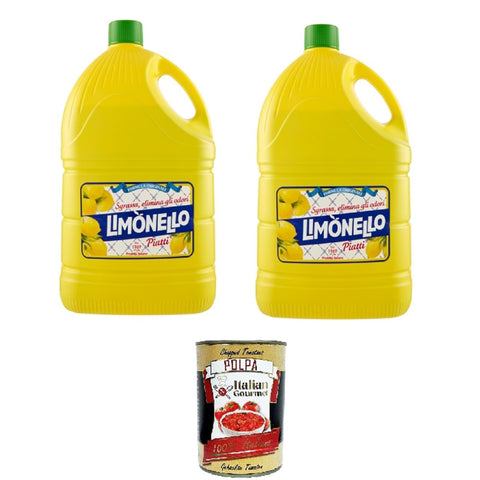 Limonello-Geschirr Entfettet beseitigt Gerüche 2x4,5l Original italienisch Entkalker