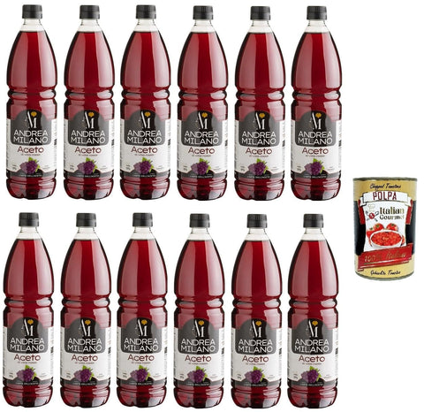 Italian Gourmet E.R. Essig 12x ANDREA MILANO Rotweinessig 1lt+ Italian Gourmet polpa 400g 8003407156181