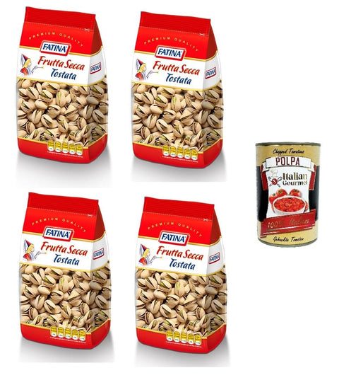 Fatina Geröstete PISTAZIEN 4x 200 GR inkl. Italian Gourmet polpa 400g Original italienisch