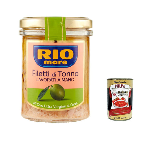 Rio Mare Filetti di Tonno all'Olio Extravergine di Oliva Thunfischfilets in nativem Olivenöl extra 12x180g Original italienisch Feinkost