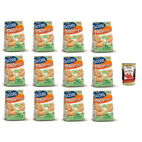 Riso Scotti Mai Senza Mais mit Rosmarin 12 x 60gr Original italienisch inkl. Italian Gourmet Polpa 400g
