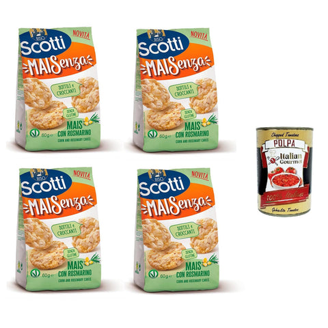 Riso Scotti Mai Senza Mais mit Rosmarin 4x60g Original italienisch Snack