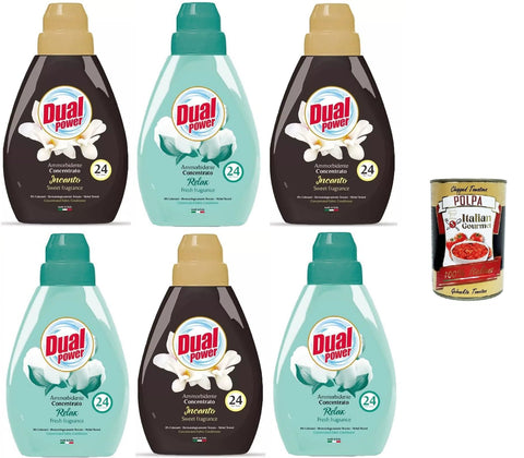 Dual Power Weichspüle Konzentrieren Testpaket Relax, Incanto 6x 600ml inkl. Italian Gourmet Polpa 400g Original italienisch