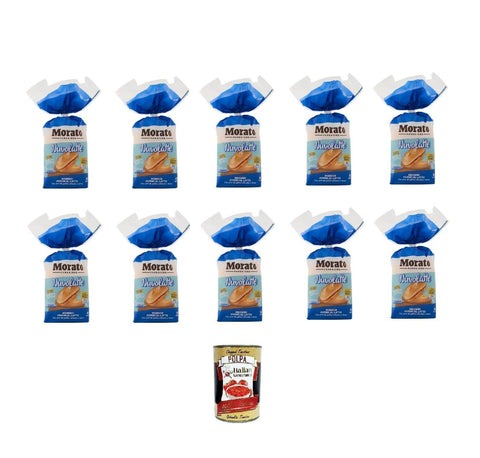 Morato Nuvolatte weiche Milchbrötchen 10x 240gr Original italienisch inkl. Italian Gourmet Polpa 400g