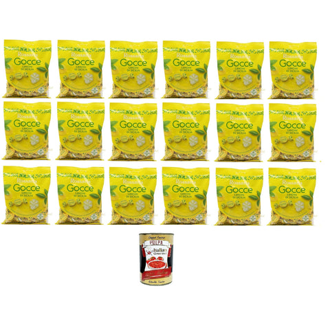 Fida Rossana Gocce Bonbons gefüllt mit sizilianischem Zitronensaft 18x 175gr Original italienisch inkl. Italian Gourmet Polpa 400g