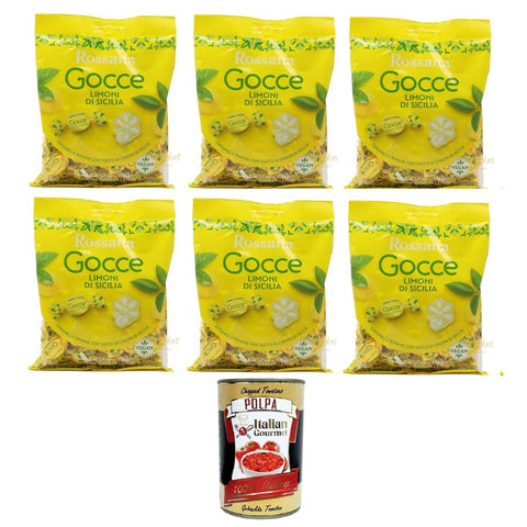 FIDA Rossana Gocce Bonbons gefüllt mit sizilianischem Zitronensaft 6x175g Original italienisch Frucht- & Kräuterbonbons