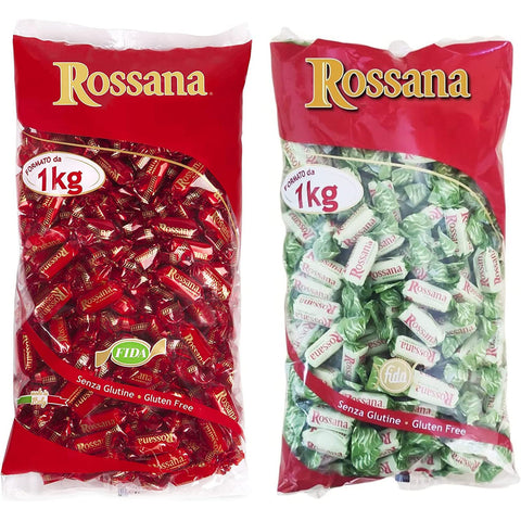 Perugina Rossana Maxi Mix Bonbons + Pistazie [2 Beutel mit je 1 kg] - Insgesamt 2 kg Original italienisch
