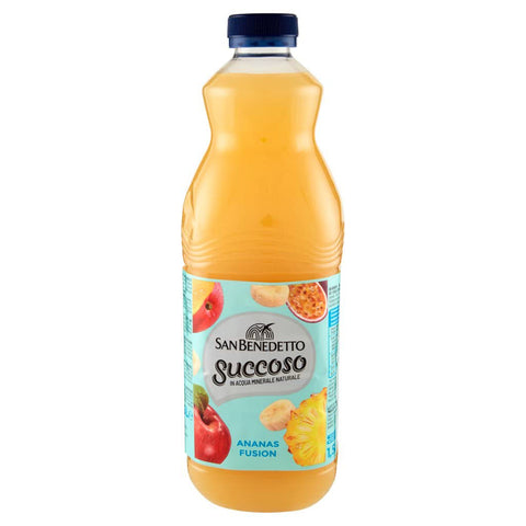 San Benedetto Succoso Ananas Fusion PET flasche 1,5 Lt Fruchtsaft saft 12x Original italienisch