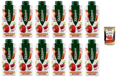 Zuegg Skipper Mandel Rote Früchte 330 ml 12x Original italienisch inkl. Italian Gourmet Polpa 400g
