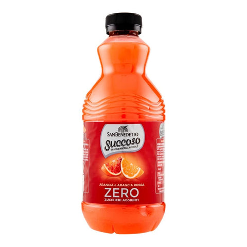 San Benedetto Succoso orange und rot orange zero PET ohne zucker Fruchtsaft saft 6x 90cl Original italienisch