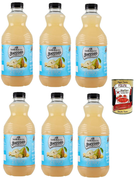 San Benedetto Succoso Zero PET, PET Banane 6x1,5l Original italienisch Getränk