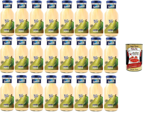 Italian Gourmet E.R. Fruchtsäfte Santal BIG Pera Fruchtsaft mit Birnengeschmack 24x 250ml + Italian Gourmet polpa 400g 8032804040014