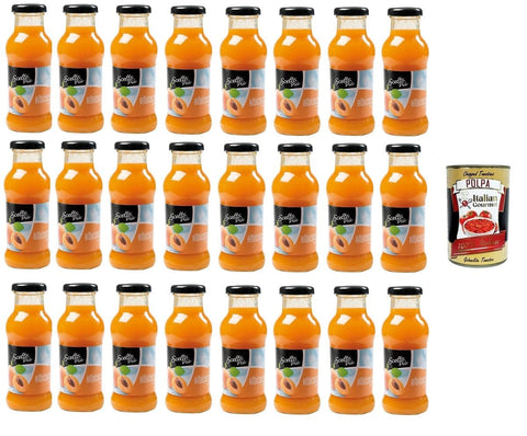Italian Gourmet E.R. Fruchtsäfte Scelto Più- Nettare di Arlbicocca Aprikosennektar 24 x 200 ml + Italian Gourmet polpa 400g