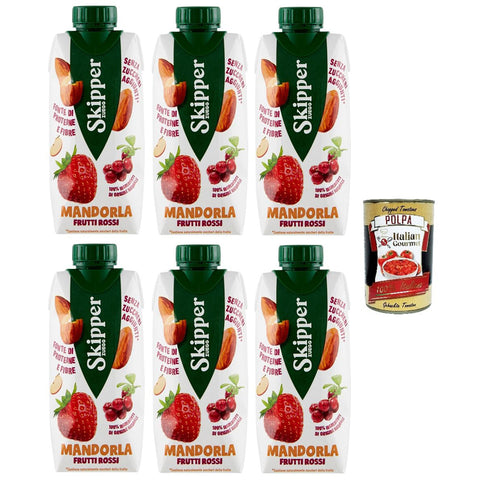 Zuegg Skipper Mandel Rote Früchte 330 ml 6x Original italienisch inkl. Italian Gourmet Polpa 400g