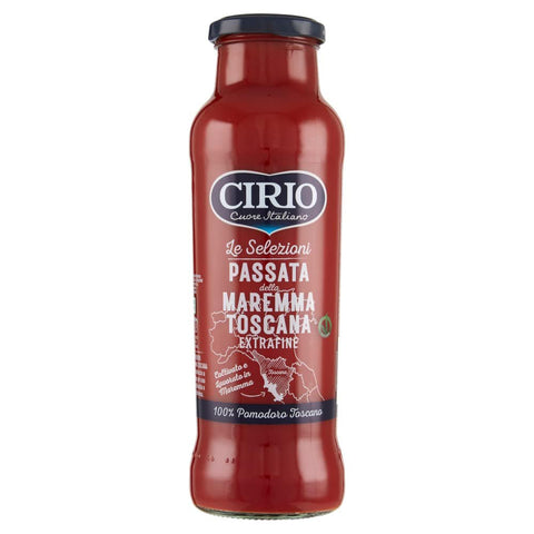 Cirio Passata di Pomodoro Maremma della Toscana Extrafine Tomatensauce aus Toscany passierten Tomaten 700g 12x Original italienisch inkl. Italian Gourmet Polpa 400g