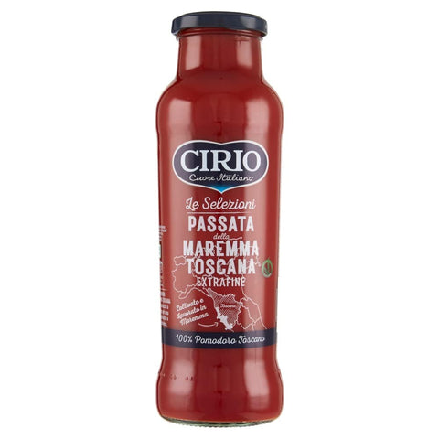 Italian Gourmet E.R. Gemüse 12x Cirio Passata di Pomodoro Maremma della Toscana Extrafine Tomatensauce aus Toscany passierten Tomaten 700g + Italian Gourmet polpa 400g 8001440134418