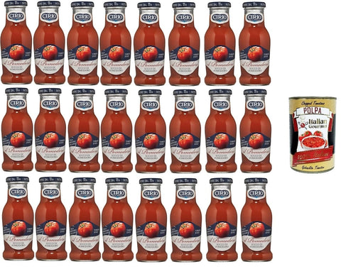 Italian Gourmet E.R. Gemüse 24x Cirio Succo di pomodoro Tomatensaft 200ml+ Italian Gourmet polpa 400g 8001440319327