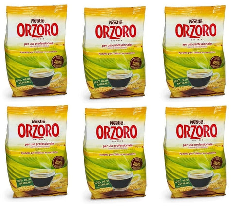 Nestle Nestlé Orzoro Orzo Tostato Solubile Lösliche Geröstete Gerste Beutel mit 6x200g Original italienisch Getränk