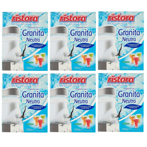 Ristora Professional Preparato per Granita Neutra Vorbereitet für Neutralergranita Glutenfrei 6x 500g Original italienisch