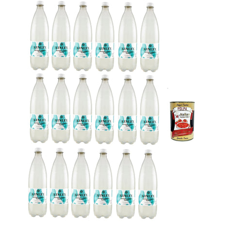 KINLEY Bitter Lemon Taste ZITRONEN - TONIC - WASSER 18x 1lt inkl. Italian Gourmet polpa 400g Original italienisch