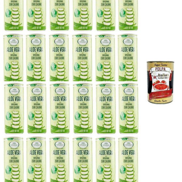 aloe vera drink kalorien L'angelica health drink aloe vera gusto Original italienisch zero – Italian  Gourmet
