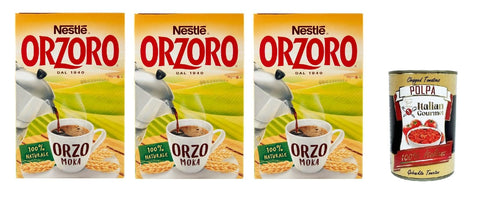 Nestle Orzoro Marconato per Moka Classico, Erdgerste für Moka, lösliche Gerste Getreidekaffee kaffee 3x 500 gr inkl. Italian Gourmet poolpa 400g Original italienisch