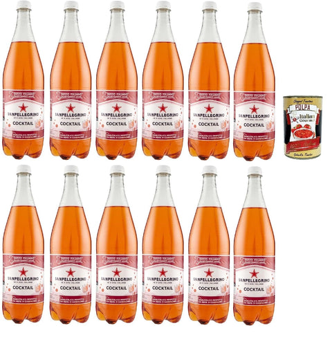 Italian Gourmet E.R. Ginger Ale Cocktail Ingwer Bitter Aperitivo PET 1,2 l italienisches Softdrink, 12 Stück + Italian Gourmet polpa 400g 8032804040014