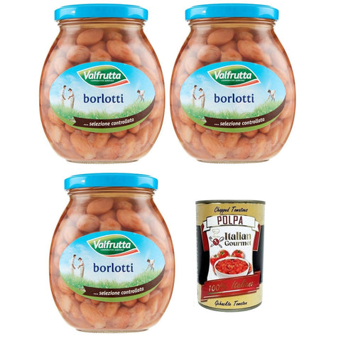 Valfrutta Fagioli Borlotti, Italienische Borlotti Original italienisch – Italian Gourmet