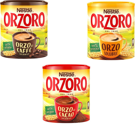 Italian Gourmet E.R. Instantkaffee Testpaket Nestle Orzoro Orzo e Cacao Classico Orzo e caffe' Instant lösliche Gerste und Kakao Getreidekaffee kaffee 8000300123296
