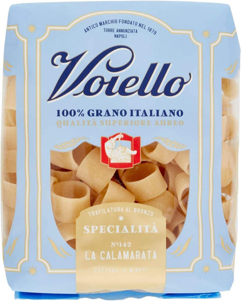Italian Gourmet E.R. Internationale Nudeln 8x Voiello Pasta Calamarata Nudeln 100 % italienische N142, 500g + Italian Gourmet Polpa 400g 8032804040014