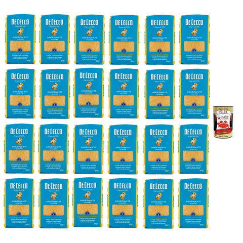 De Cecco Acini di Pepe N°78, 100% Pasta Nudeln 24x 500g inkl. Italian Gourmet Polpa 400g Original italienisch