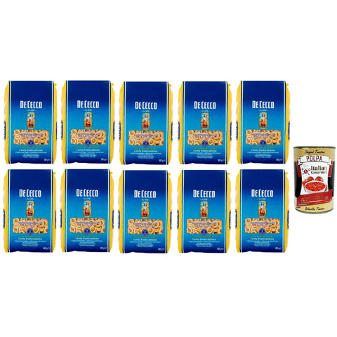 De Cecco Anelli Siciliani n. 179, Pasta 100% Italienisch Nudeln 500g Original italienisch inkl. Italian Gourmet Polpa 400g