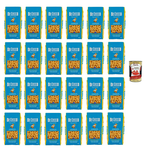 De Cecco Cavatappi N°87, 100% Pasta Nudeln 24x 500g inkl. Italian Gourmet Polpa 400g Original italienisch